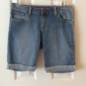 Girls Lands’ End denim shorts adjustable waist
